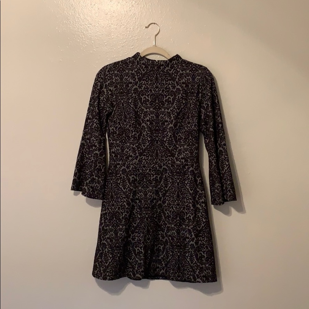 Loft Bell Sleeve Fit and Flare Dress